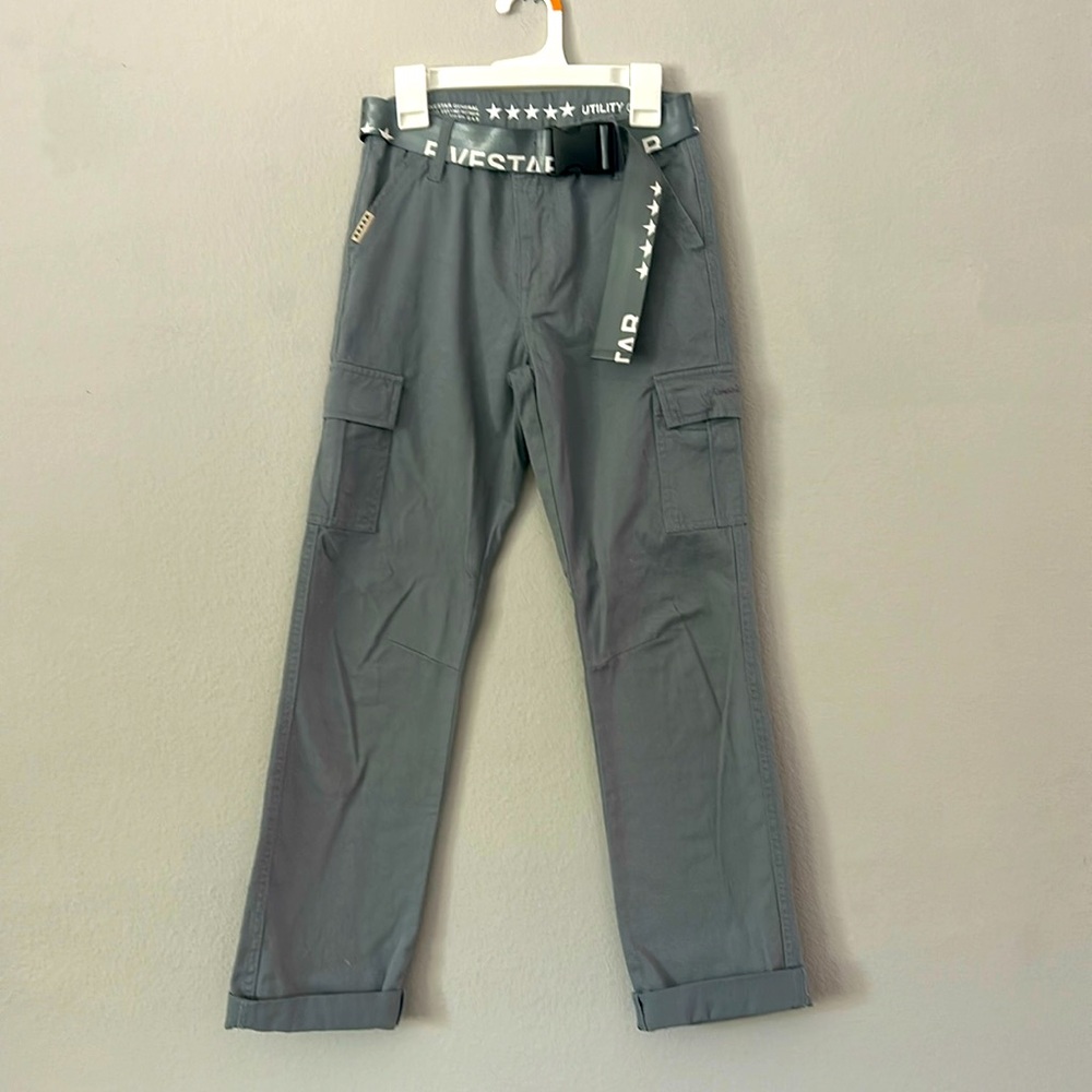 FiveStar General CO. Belted Crop Twill Girls Cargo Pants Size 10